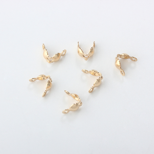 14K Gold Filled Clamshell Bead Tip Knot End Cover