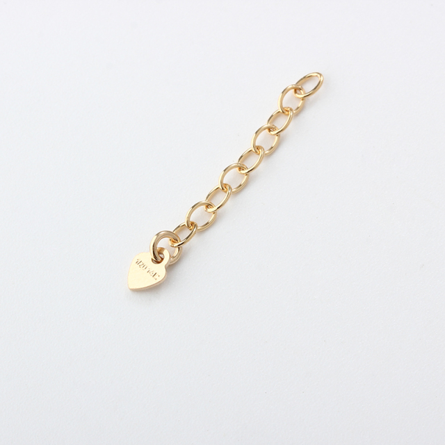 14K Gold Filled Extension Chain with Logo Tag