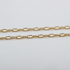 14K Gold Filled Long Cable Chain