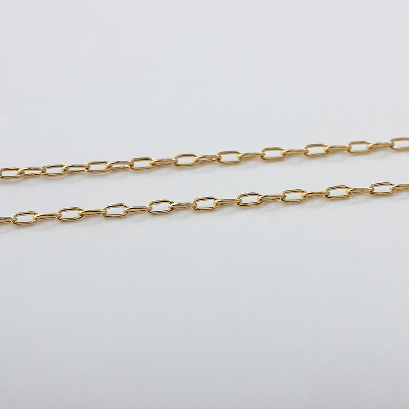 14K Gold Filled Long Cable Chain