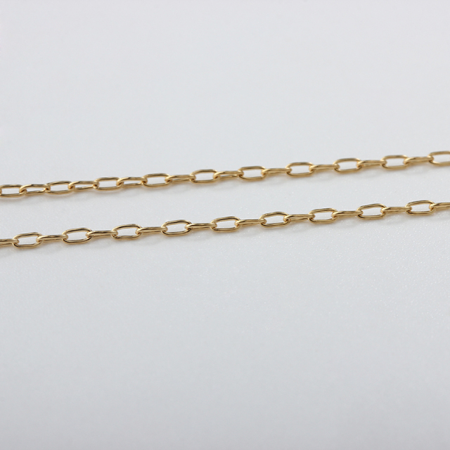 14K Gold Filled Long Cable Chain