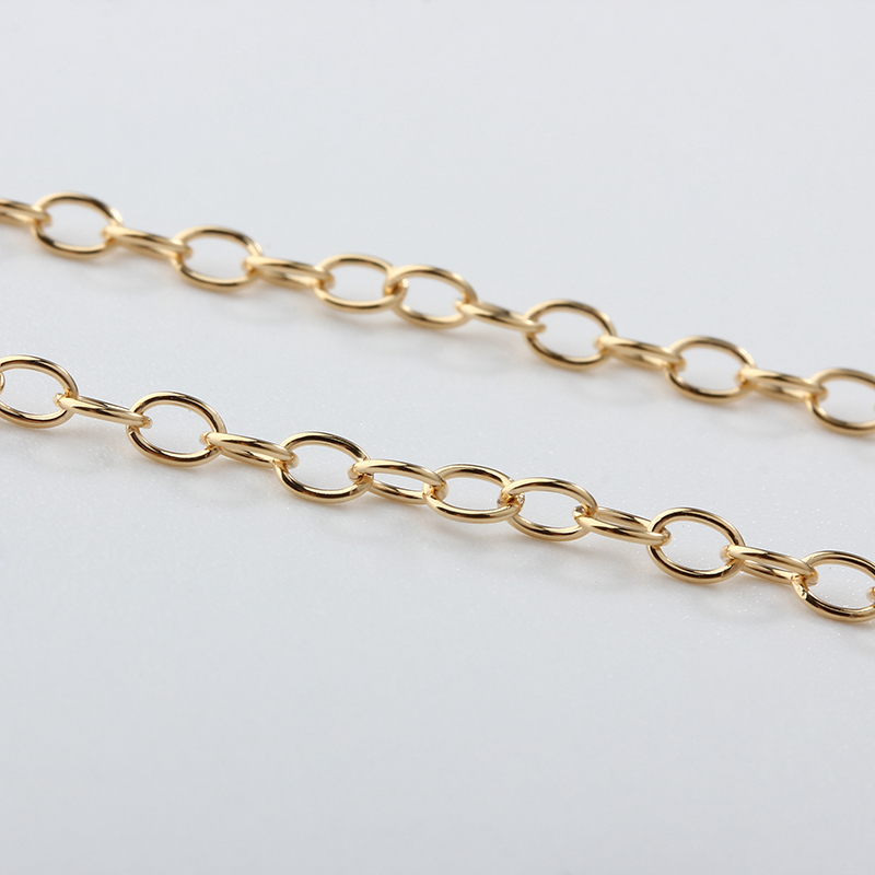 14K Gold Filled Round Cable Chain