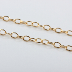 14K Gold Filled Round Cable Chain