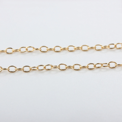 14K Gold Filled Round Cable Chain