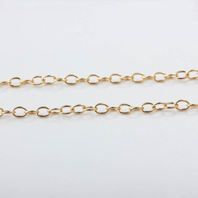 14K Gold Filled Round Cable Chain