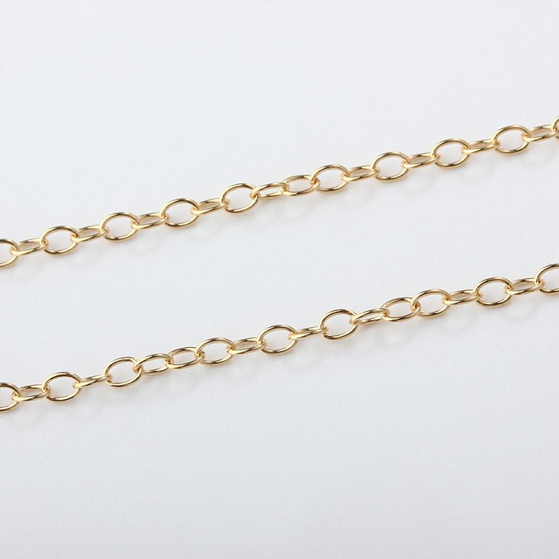 14K Gold Filled Round Cable Chain