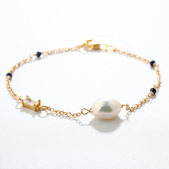 925 Sterling Silver Pearl Bracelet