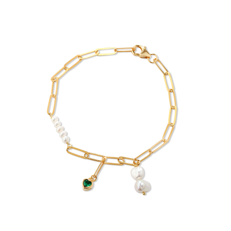 925 Sterling Silver Pearl Bracelet