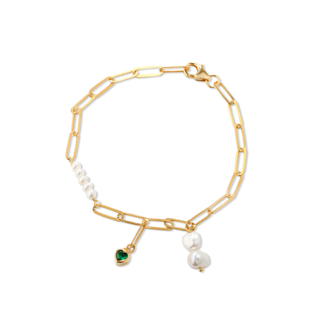 925 Sterling Silver Pearl Bracelet