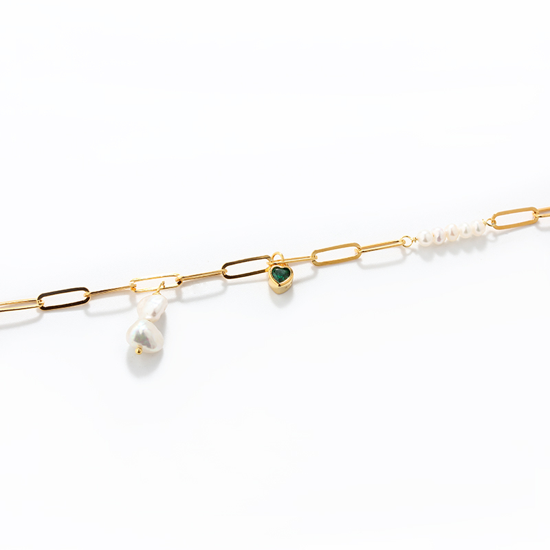 925 Sterling Silver Pearl Bracelet