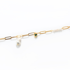 925 Sterling Silver Pearl Bracelet