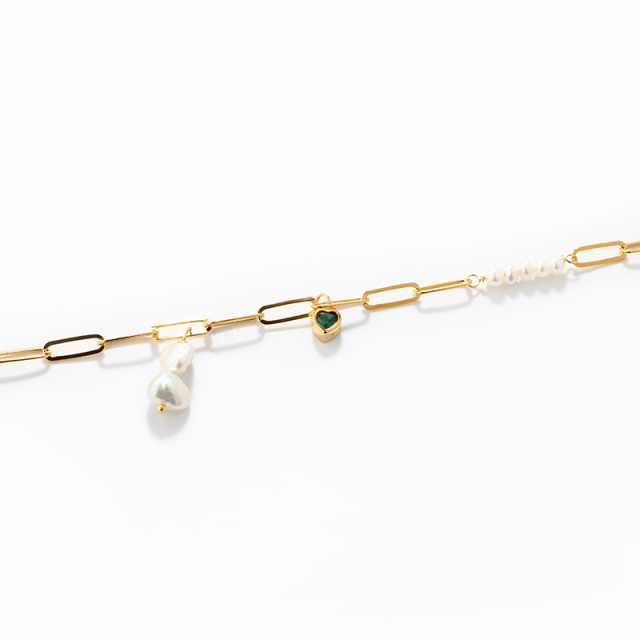 925 Sterling Silver Pearl Bracelet