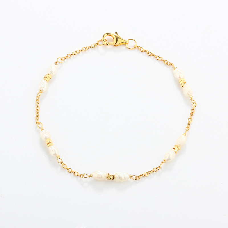 925 Sterling Silver Pearl Bracelet