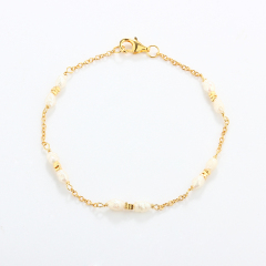 925 Sterling Silver Pearl Bracelet