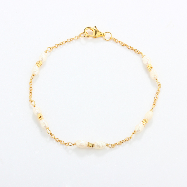 925 Sterling Silver Pearl Bracelet