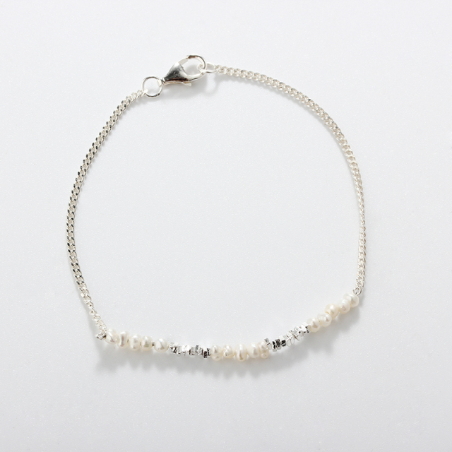 925 Sterling Silver Pearl Bracelet