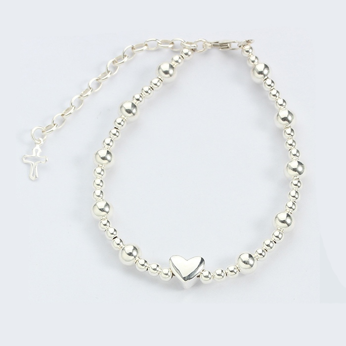 925 Sterling Silver Baby Beaded Bracelet