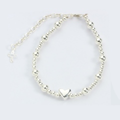 925 Sterling Silver Baby Beaded Bracelet