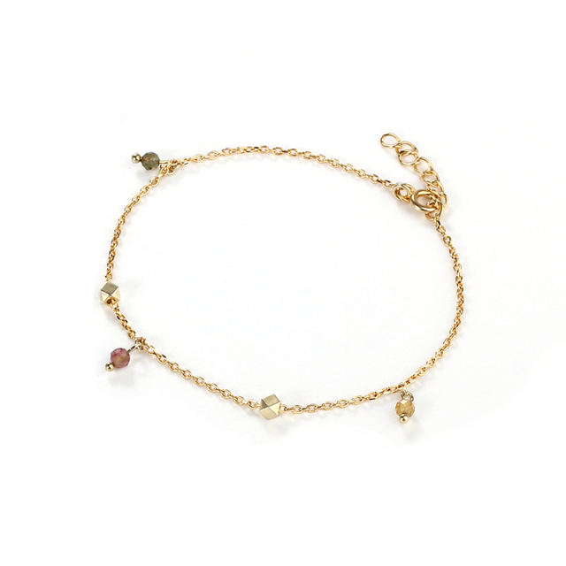 925 Sterling Silver Tourmalinel Bracelet For Women