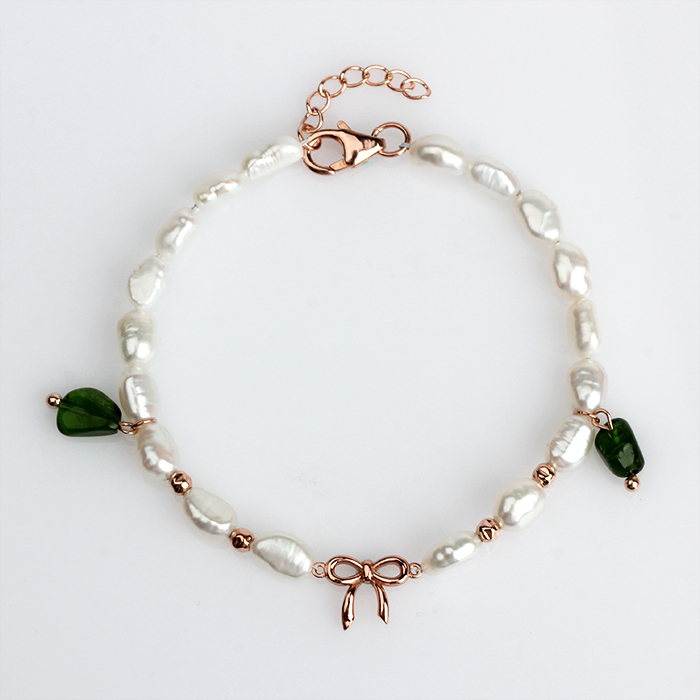 925 Sterling Silverchristmas Gift  Pearl  Bracelet