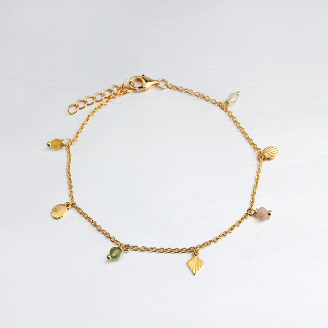 925 Sterling Silver Handmade Charms Vintage Women Bracelet
