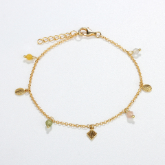 925 Sterling Silver Handmade Charms Vintage Women Bracelet