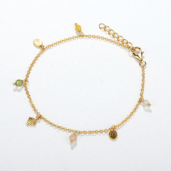 925 Sterling Silver Handmade Charms Vintage Women Bracelet