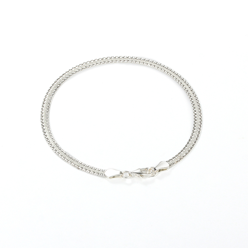925 Sterling Silver Flat Chain Bracelet