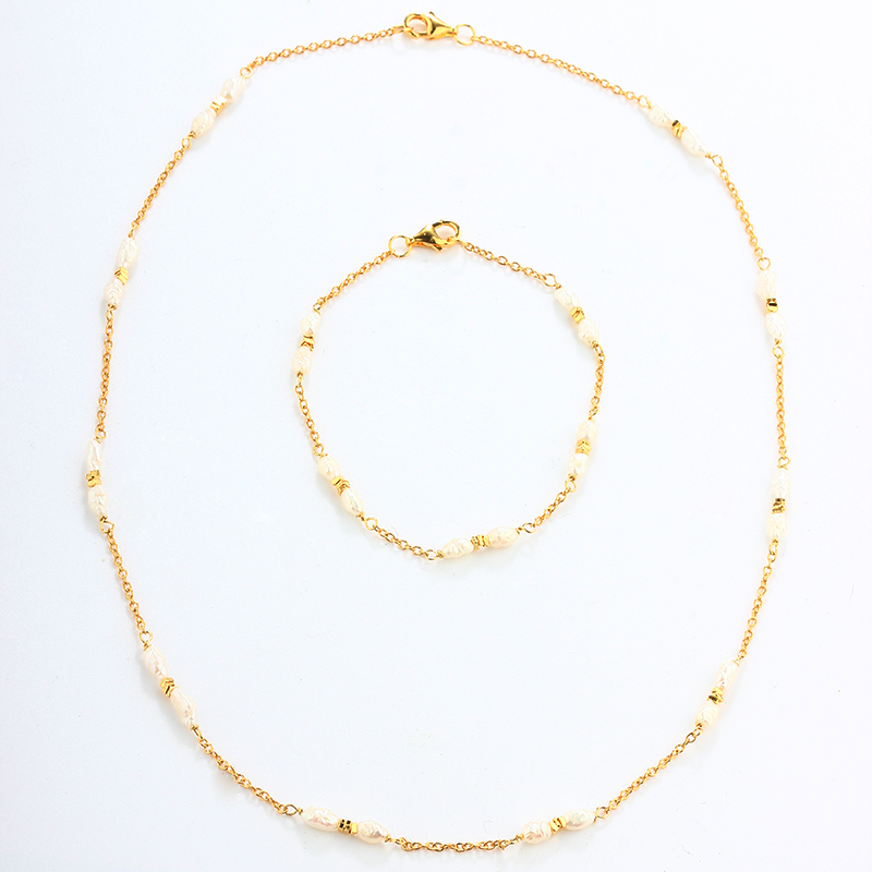 925 Sterling Silver Pearl Necklace