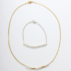 925 Sterling Silver Baroque Pearl Necklace