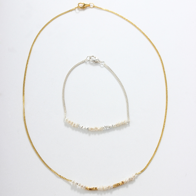 925 Sterling Silver Baroque Pearl Necklace