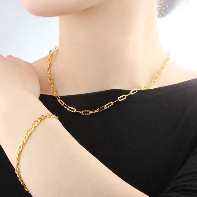 925 Sterling Silver Hammer Paperclip Chain Necklace