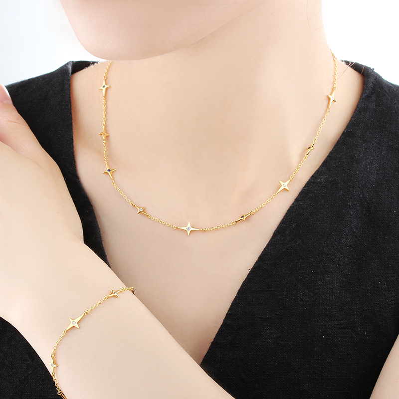 925 Sterling Silver Star Necklace