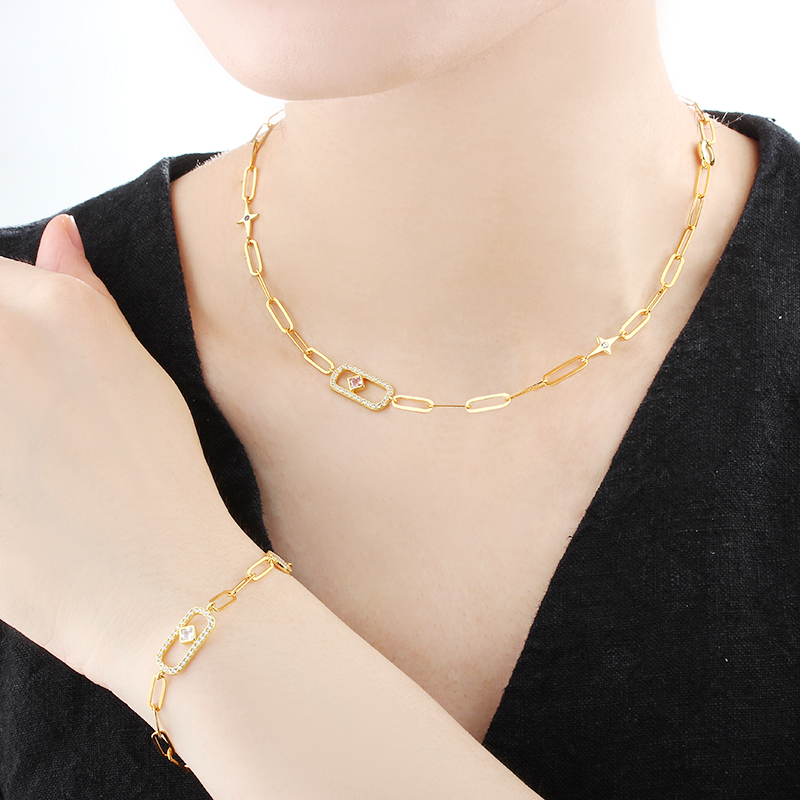925 Sterling Silver Long Paperclip Chain Necklace