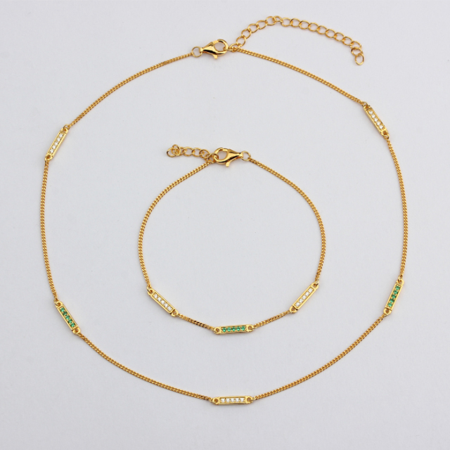 925 Sterling Silver Sets Jewelry Connector Stylish Necklace