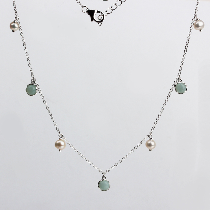 925 Sterling Silver Pearl Necklace
