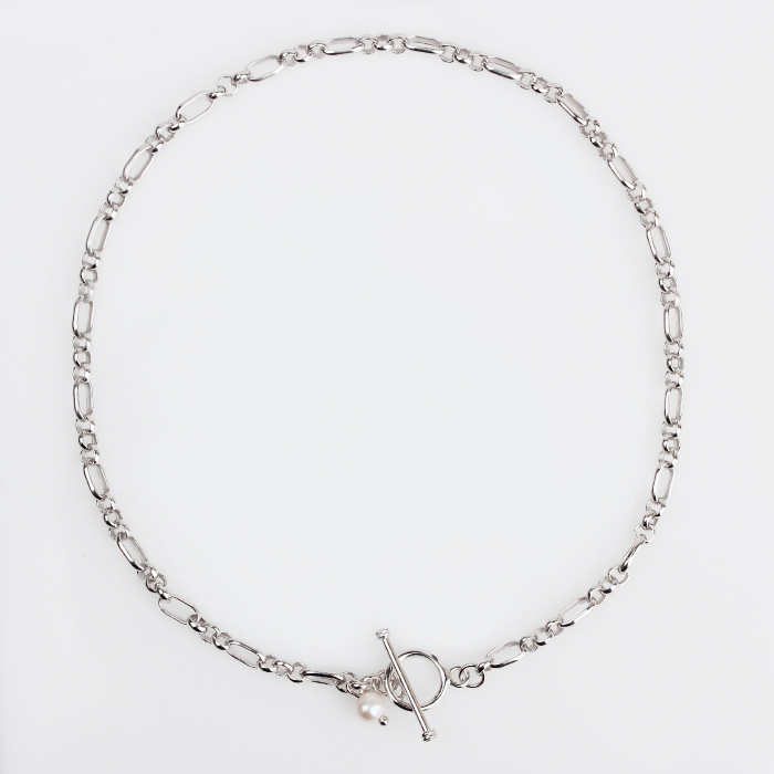 925 Sterling Silver 3+1 Figaro Cable Chain Necklace
