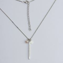 925 Sterling Silver New Design Fashion Charm Necklace