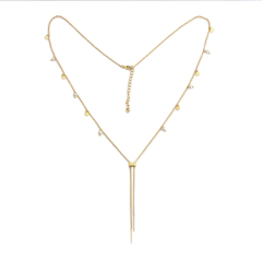 925 Sterling Silver Pearl Coin Charm Sliding Necklace For Women