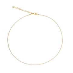925 Sterling Silver Classic Tennis Chain Necklace