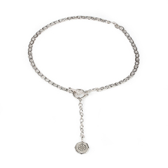 925 Sterling Silver Choker With Charm