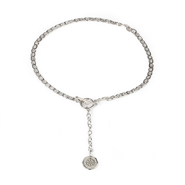 925 Sterling Silver Choker With Charm