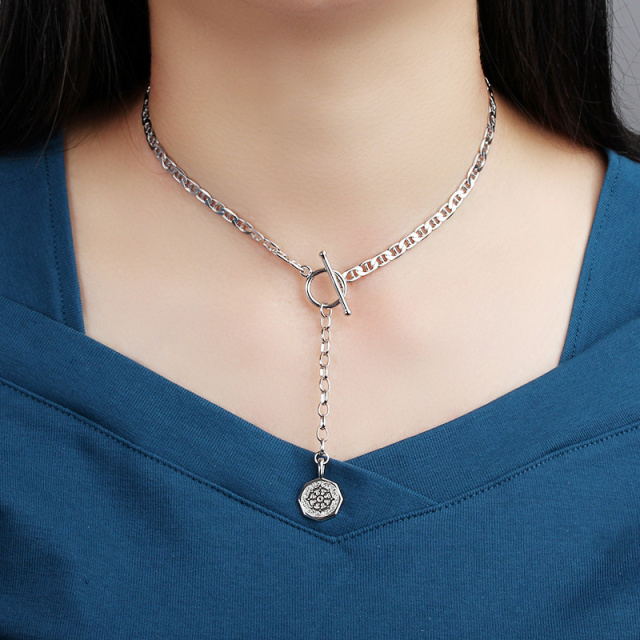 925 Sterling Silver Choker With Charm