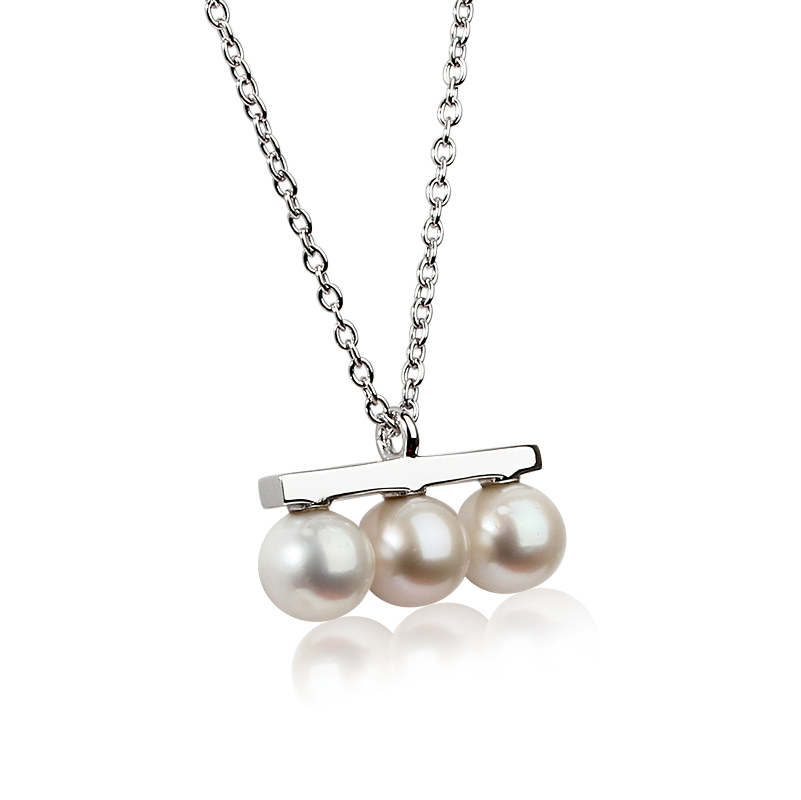 925 Sterling Silver Pearl Necklace