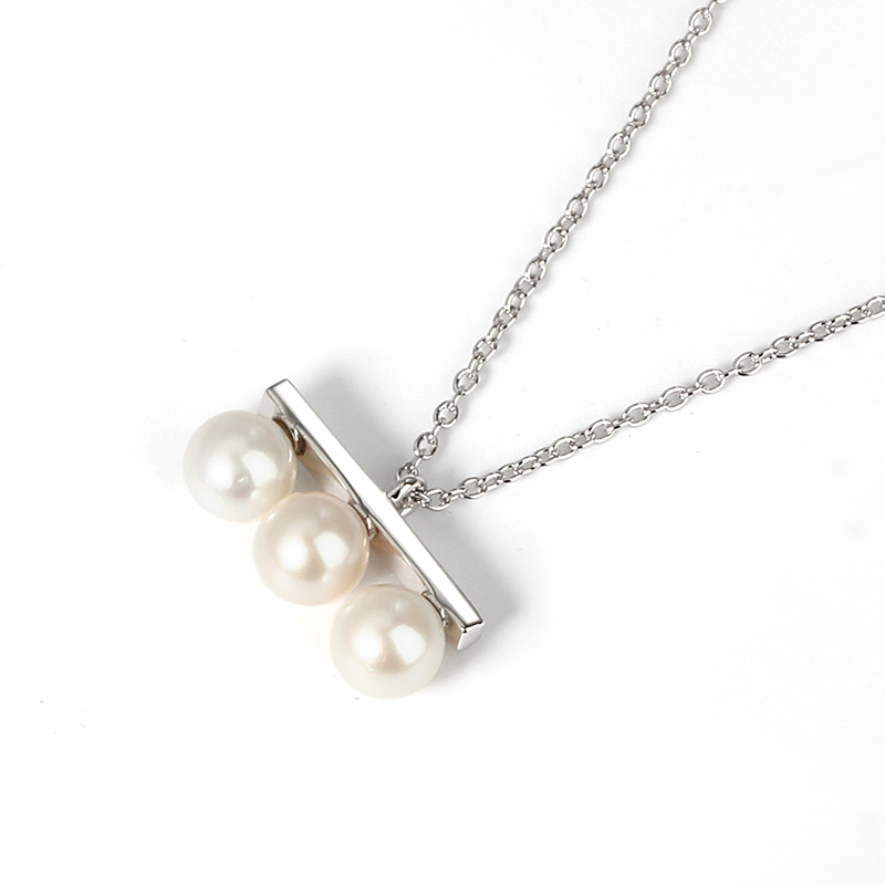 925 Sterling Silver Pearl Necklace