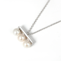 925 Sterling Silver Pearl Necklace