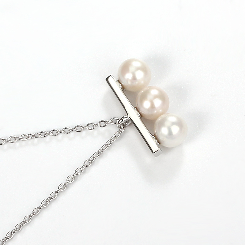 925 Sterling Silver Pearl Necklace