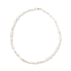 925 Sterling Silver Baroque Pearl  Choker