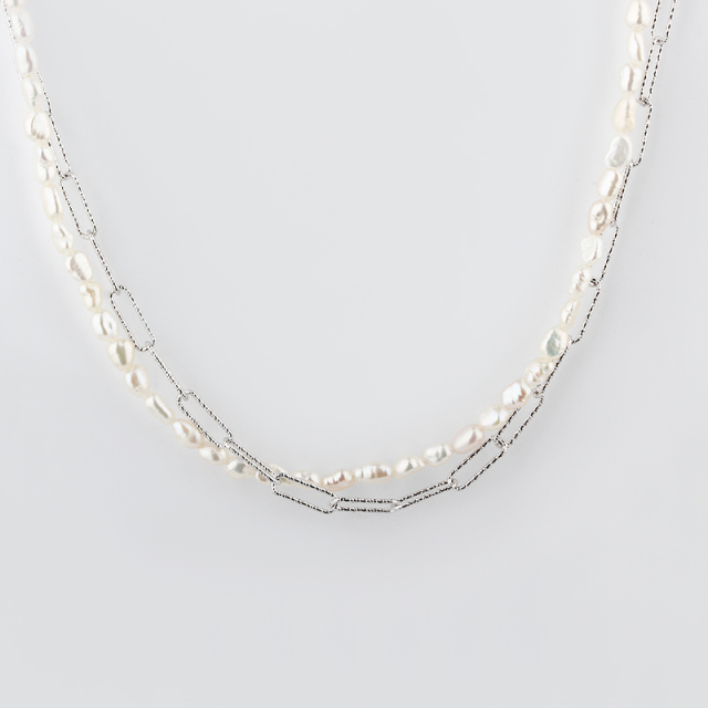 925 Sterling Silver Pearl Necklace