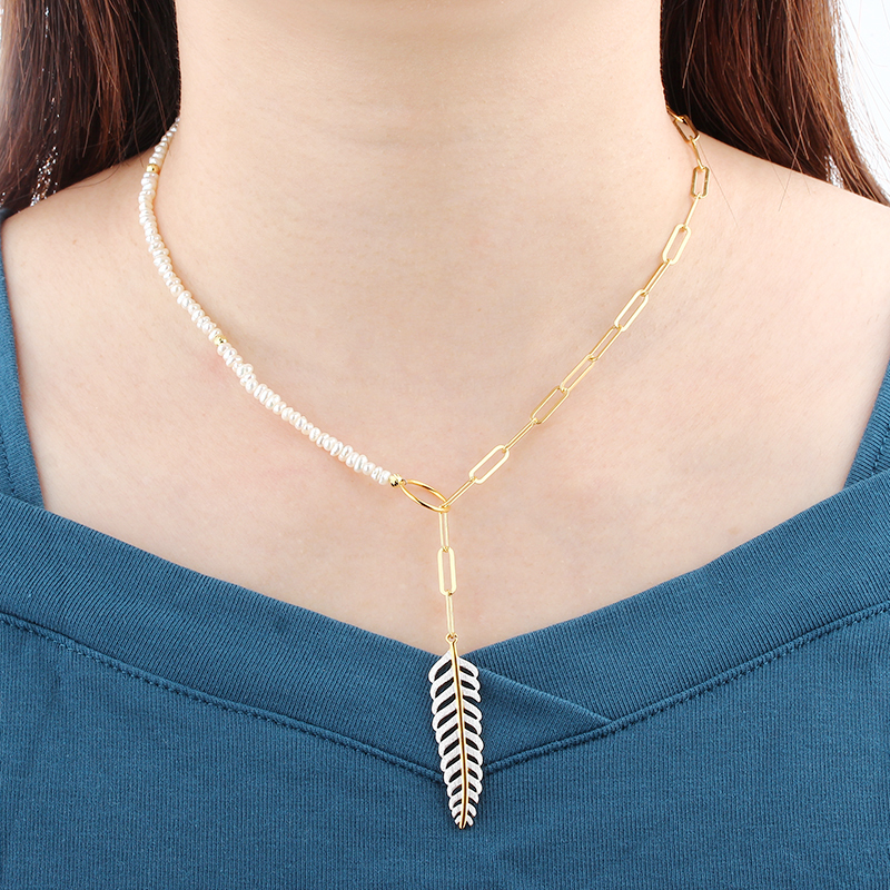 925 Sterling Silver Pearl Necklace
